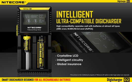 Nitecore D2 Digi Charger NITECORE