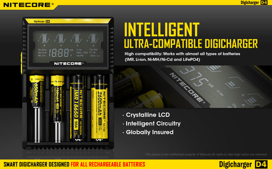 Nitecore D4 Digi Charger NITECORE