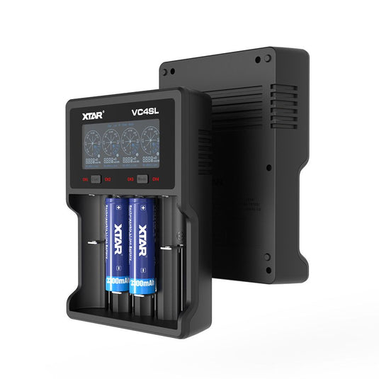 XTAR VC4SL 4 Cell Li-ion/NiMH Battery Charger with LCD Display Capacity Test XTAR