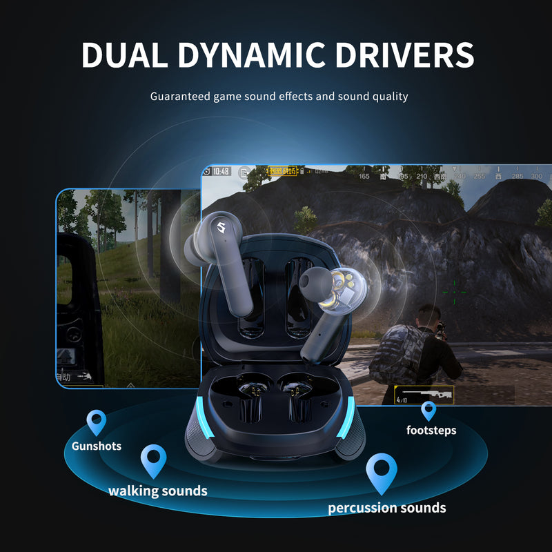 Load image into Gallery viewer, SOUNDPEATS Gamer No. 1 True Wireless Gaming Earbuds Soundpeats