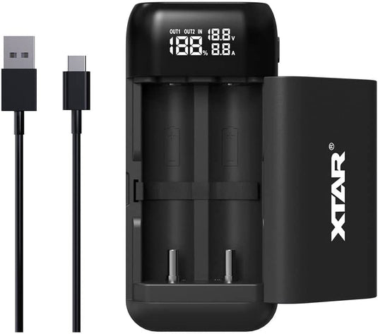 XTAR PB2S Portable Li-ion Battery Charger and Powerbank XTAR