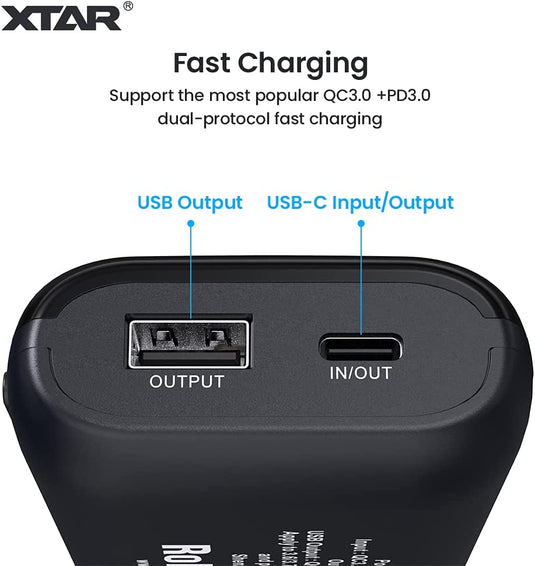 XTAR PB2S Portable Li-ion Battery Charger and Powerbank XTAR