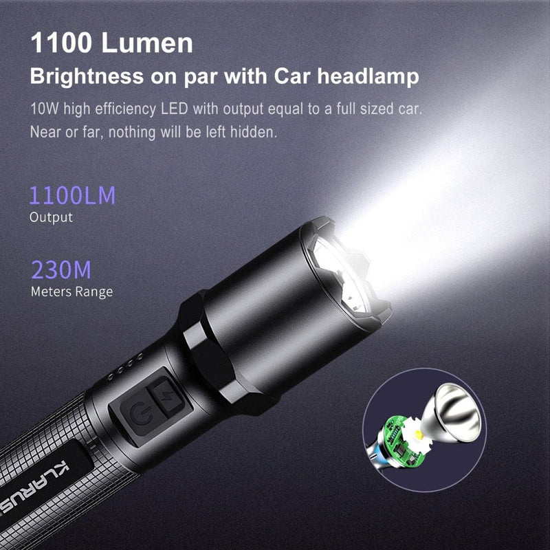 Load image into Gallery viewer, Klarus A1 Compact 1100 Lumen USB-C Rechargeable LED Torch KLARUS
