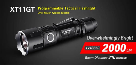 KLARUS XT11GT 2000 lumens torch KLARUS