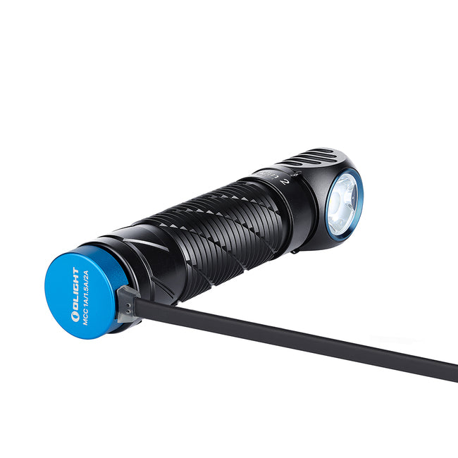 Load image into Gallery viewer, Olight Perun 2 rechargeable 2500 lumen headlamp & right angle LED light Olight