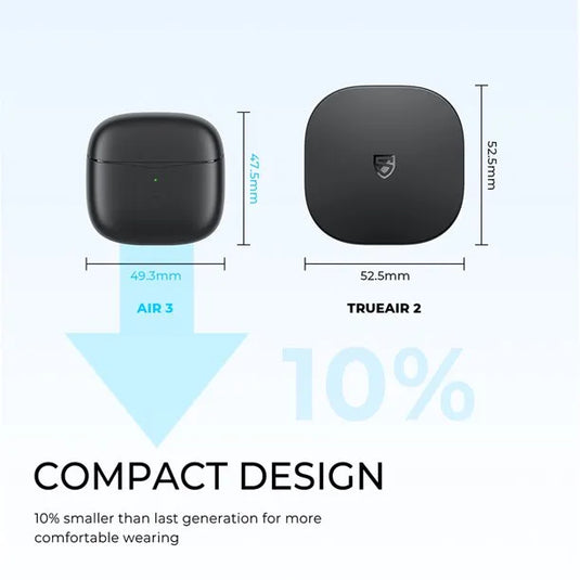 SoundPEATS Air3 True Wireless Earbuds Bluetooth V5.2 Noise Cancellation Gaming Mode Soundpeats