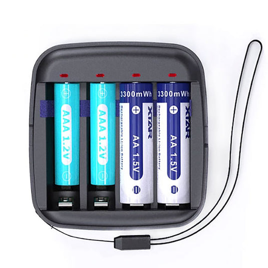 Xtar BC4 4-Bay Smart Charger 1.5V li-ion or 1.2V NiMH AA/AAA XTAR