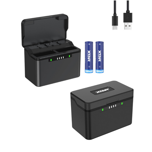 XTAR GP2 6700mAh 3A Fast Wireless Charging Box for GoPro Hero 10 Hero 9/8/7/6/5 XTAR