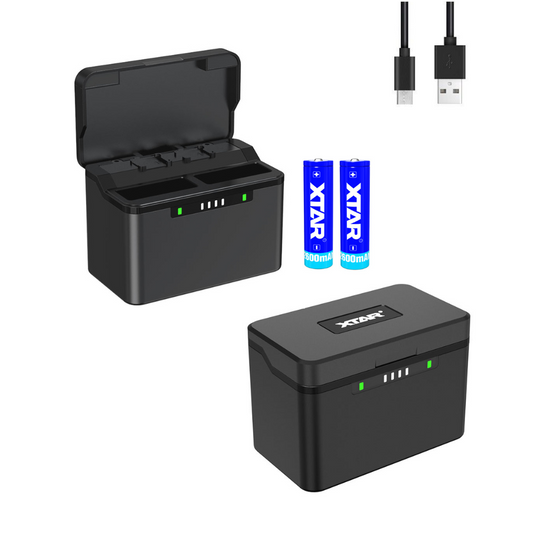 XTAR GP2 5200mAh 3A Fast Wireless Charging Box for GoPro Hero 10 Hero 9/8/7/6/5 KC Outdoors