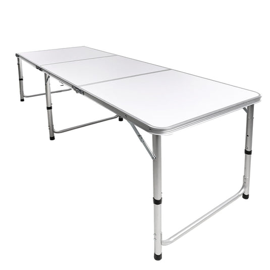 Folding Camping Table Aluminium Portable Picnic Outdoor Foldable Tables 180cm KC Outdoors
