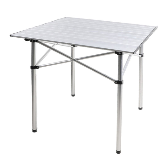 Roll Up Camping Table Folding Portable Aluminium Outdoor BBQ Desk Picnic Tables KC Outdoors
