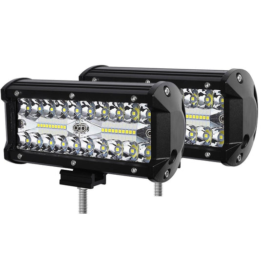 2x6 inch LED Light Bar Work Flood Spot Beam Lamp Offroad Caravan Strip Lights KC Outdoors