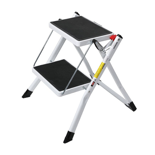 Double Folding Step Ladder Portable RV Accessories Ladder Camper Trailer Parts KC Outdoors