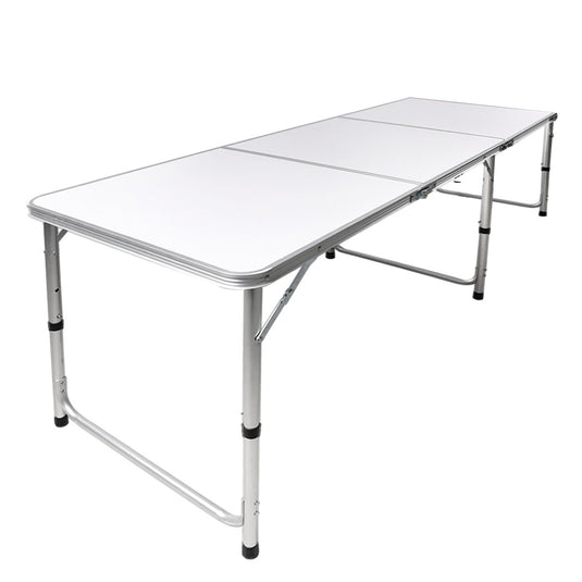 Folding Camping Table Aluminium Portable Picnic Outdoor Foldable Tables 180cm KC Outdoors