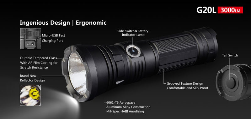 Load image into Gallery viewer, Klarus G20L 3000 lumen search light KLARUS