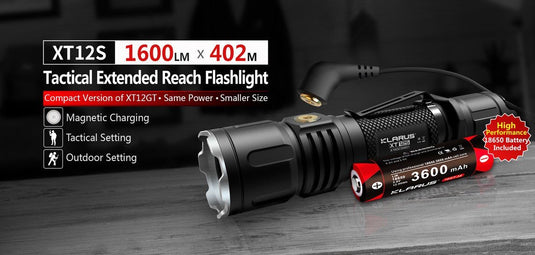 Klarus XT12S 1600 lumen LED torch KLARUS