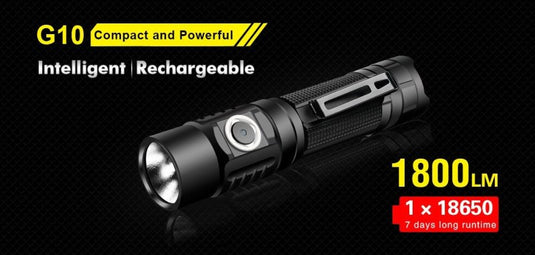 Klarus G10 1800 lumen LED torch - KC Outdoors