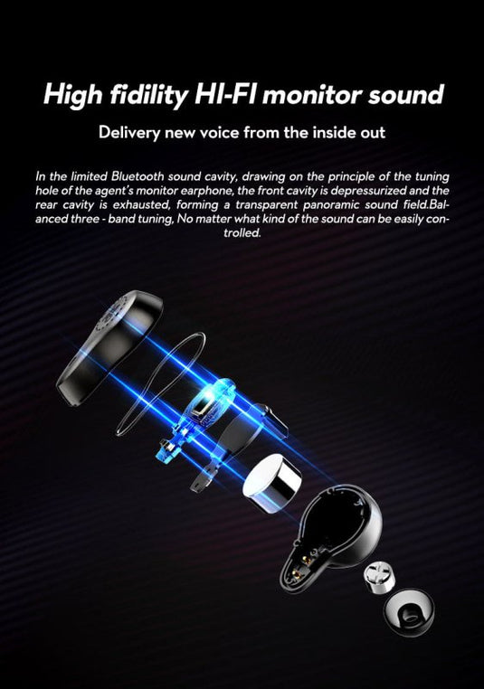 MIFO O7 Smart True Wireless Earbuds Sports Gaming Deep Bass - KC Outdoors