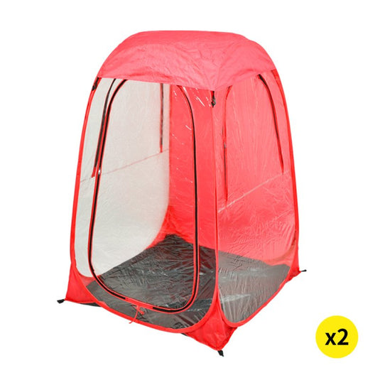 2x Mountview Pop Up Tent Camping Weather Tents Outdoor Portable Shelter Shade - KC Outdoors