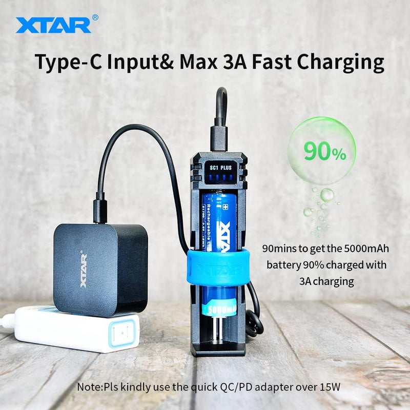 Load image into Gallery viewer, XTAR SC1 Plus battery charger &amp; Power bank - KC Outdoors
