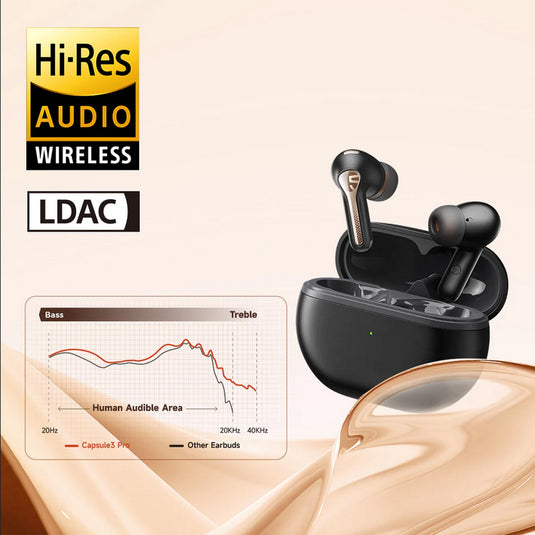 SoundPEATS Hi-Res Capsule 3 Pro ANC Wireless Earbuds with LDAC - KC Outdoors