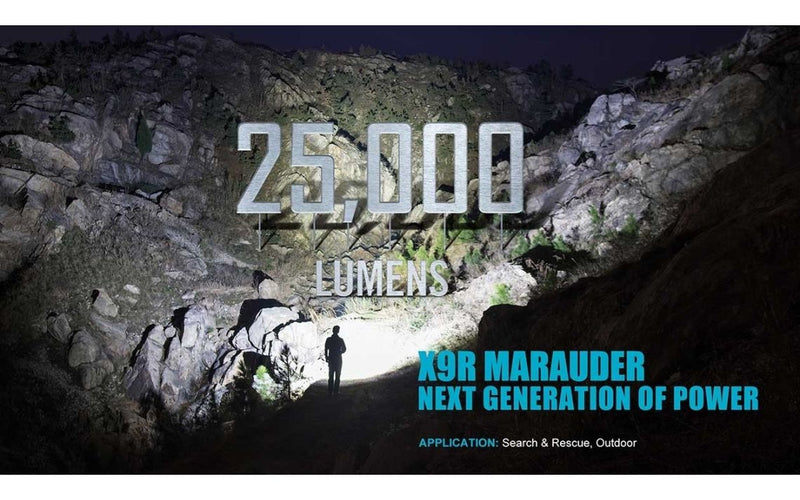 Load image into Gallery viewer, Olight X9R Marauder 25000 lumen rechargeable LED searchlight - KC Outdoors
