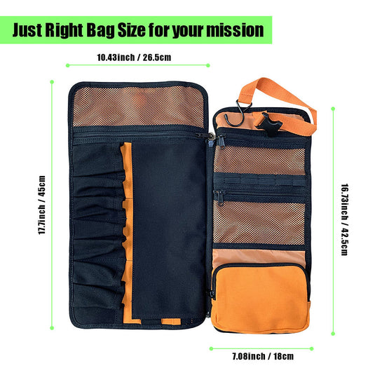 Roaring Fire Bonfire Modular Tool Roll Bag - KC Outdoors