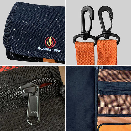 Roaring Fire Bonfire Modular Tool Roll Bag - KC Outdoors