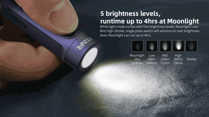 Load image into Gallery viewer, XTAR T1 UV Keychain Light USB Type-C Rechargeable Battery XTAR

