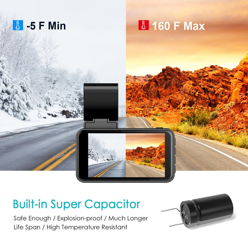Load image into Gallery viewer, Eachpai K5 4K Dash Cam with WiFi, GPS and Rear Cam KC Outdoors
