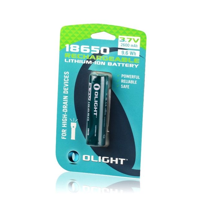 Olight 18650 2600mAh protected rechargeable ORB-186P26 Li-ion battery Olight