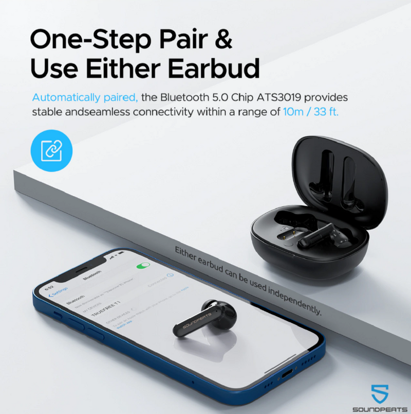 Load image into Gallery viewer, SoundPEATS Mac2 True Wireless Earbuds Dual Mic Noise Cancelling Soundpeats
