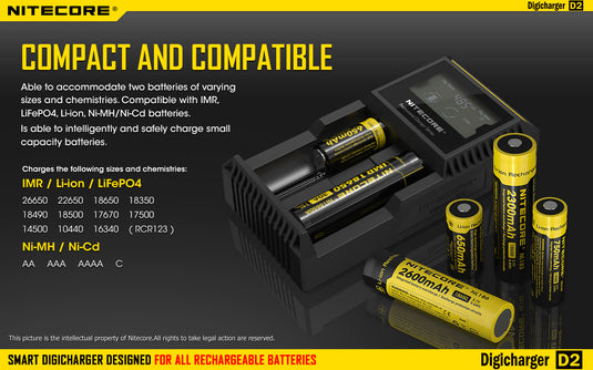 Nitecore D2 Digi Charger NITECORE