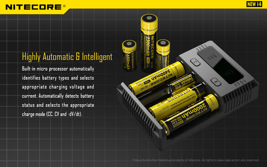 Nitecore NEW i4 Battery Intellicharger NITECORE