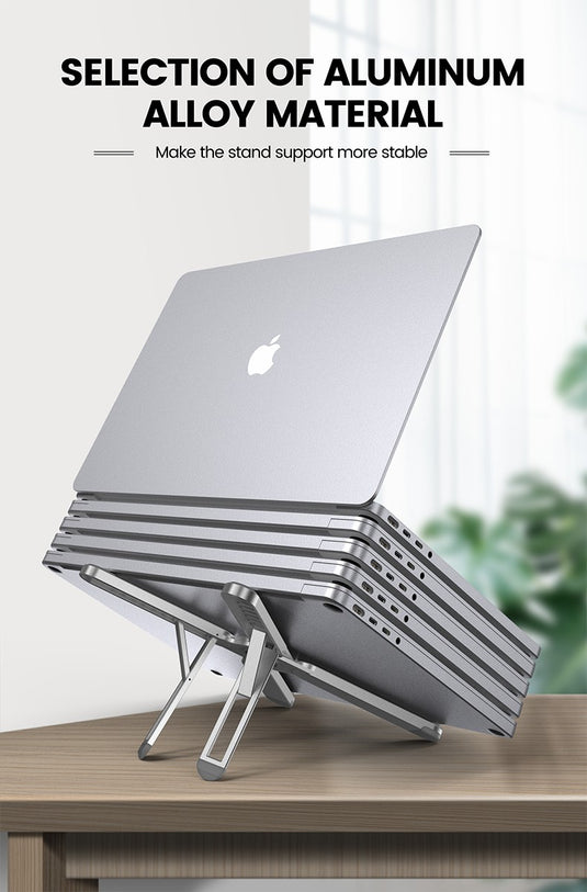 OZIDE Portable Laptop Stand Aluminum Alloy Foldable Computer Stand 10-16" OZIDE