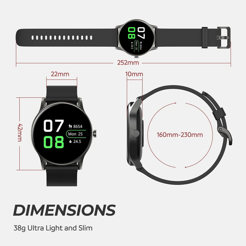 Load image into Gallery viewer, SoundPEATS Watch 2 Smart Watch Fitness Tracker with Blood Oxygen Heart Rate Monitor SoundPeats
