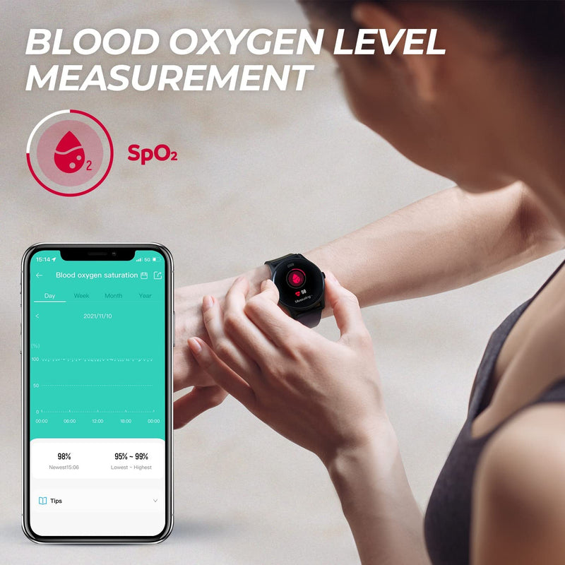 Load image into Gallery viewer, SoundPEATS Watch 2 Smart Watch Fitness Tracker with Blood Oxygen Heart Rate Monitor SoundPeats

