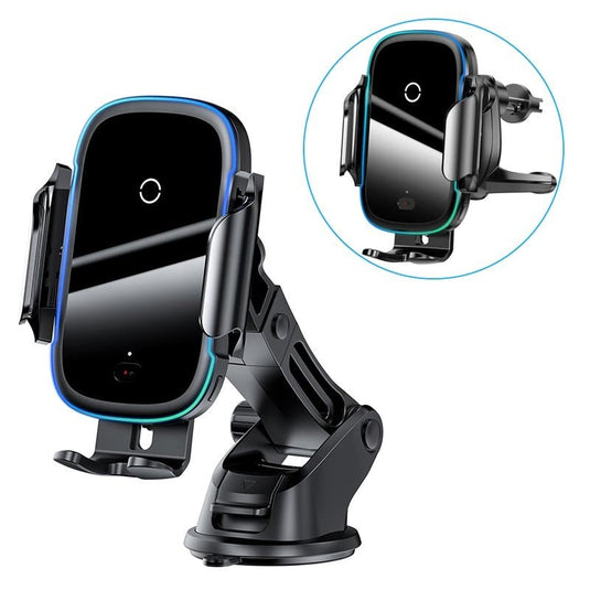 Baseus 15W Wireless Car Charger 2 in 1 Automatic Car Phone Holder KC Outdoors