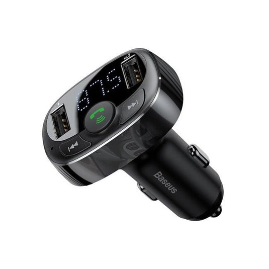 Baseus Car Bluetooth MP3 FM Transmitter Charger - Black KC Outdoors
