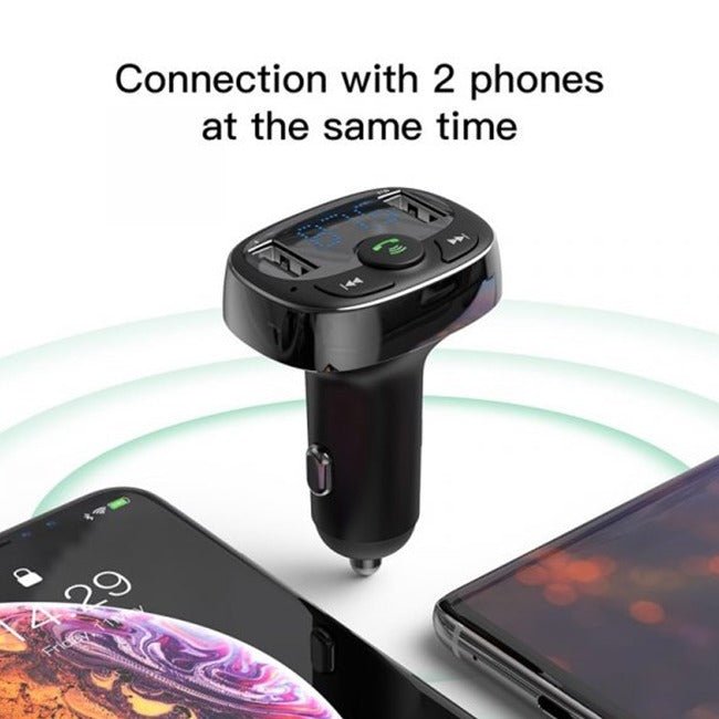 Load image into Gallery viewer, Baseus Car Bluetooth MP3 FM Transmitter Charger - Black KC Outdoors
