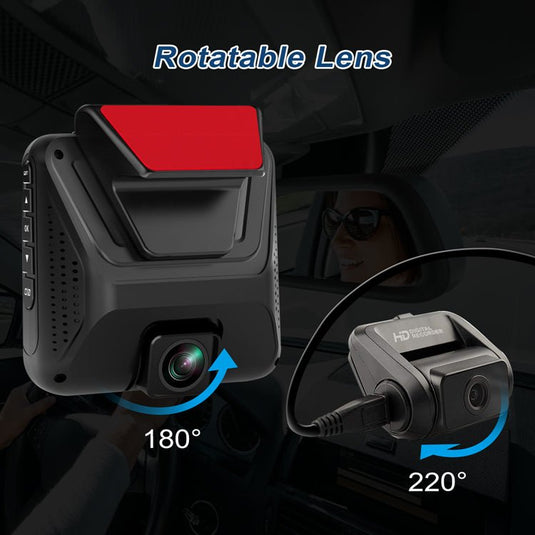 EACHPAI E100 Dash Cam LP10 4K Dash Cam 4K Night Vision Dash Cam with Wi-Fi, GPS and Rear Camera Eachpai