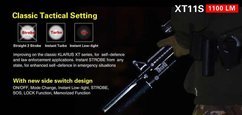 Load image into Gallery viewer, KLARUS XT11S 1100 Lumen Rechargeable flashlight KLARUS
