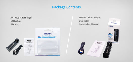 XTAR ANT MC1 Plus Single Bay Battery charger XTAR