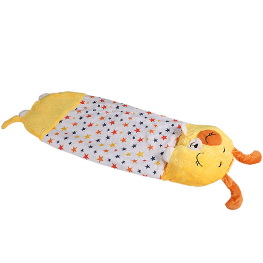 Mountview Sleeping Bag Child Pillow Kids Bags Happy Napper Gift Toy Dog 180cm L KC Outdoors