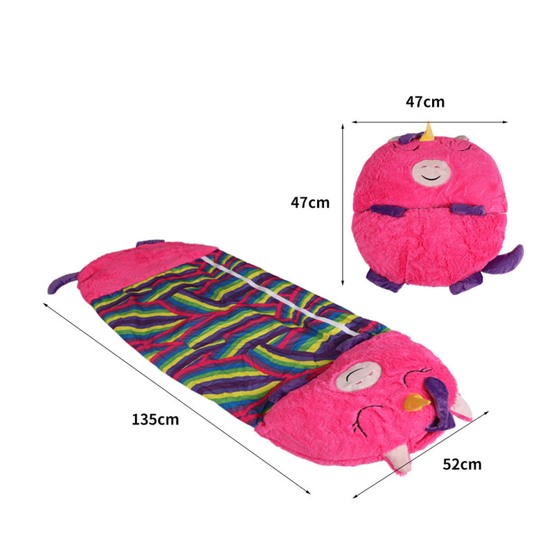 Load image into Gallery viewer, Mountview Sleeping Bag Child Pillow Kids Bags Happy Napper Gift Unicorn 135cm S KC Outdoors
