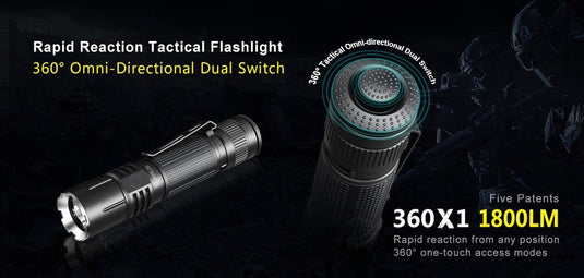 Klarus 360X1 1800 lumen flashlight KLARUS
