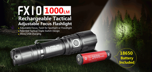 Klarus FX10 adjustable focus torch KLARUS