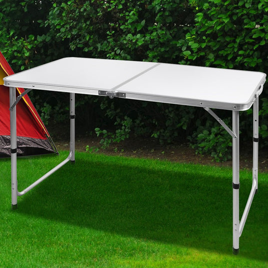 Foldable Camping Table Aluminium Portable Picnic Outdoor Foldable Tables 120CM KC Outdoors
