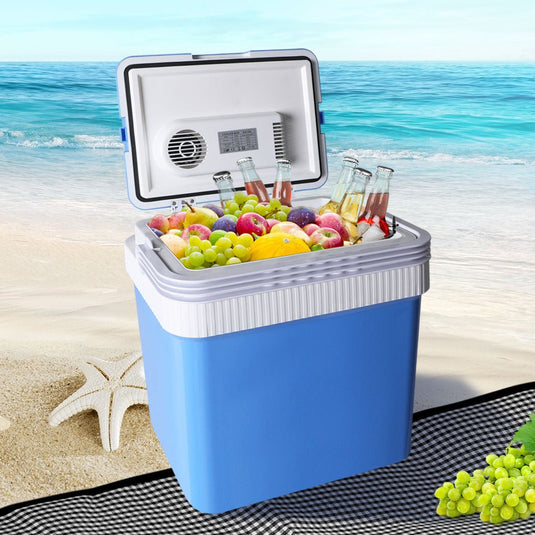 24L Cool Ice Insulated Box Cooler Cooling Heating Portabl Storage Camping Fridge KC Outdoors