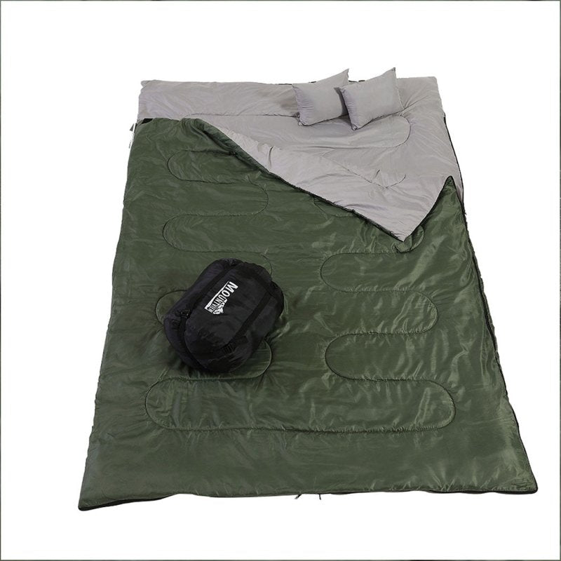 Load image into Gallery viewer, Mountview Sleeping Bag Double Bags Outdoor Camping Thermal 0deg-18deg Hiking Tent - KC Outdoors
